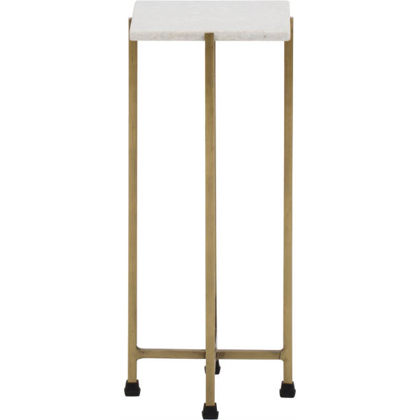 istock Solid Brass Tapered Leg Beveled Glass, end table side tables small regency gold leaf white top cover with white background 1145380666