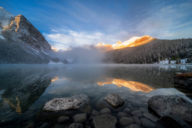 istock dramatic landscape of Pyramid Lake with rocky mountains 1145382421
