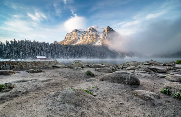 istock dramatic landscape of Pyramid Lake with rocky mountains 1145382512