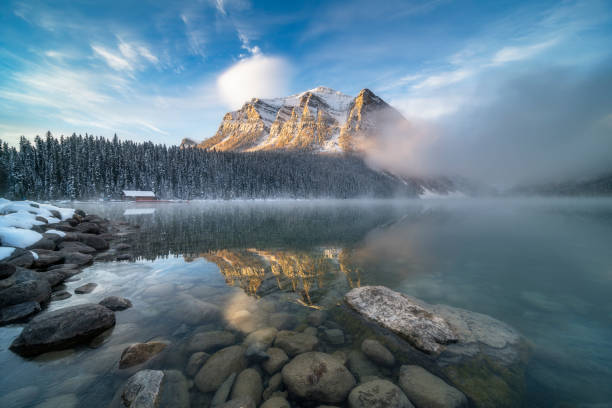 istock dramatic landscape of Pyramid Lake with rocky mountains 1145382538