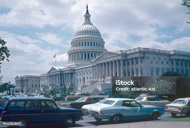 The Capitol In Washington Dc Usa Stock Photo - Download Image Now - 1970-1979, Archival, USA