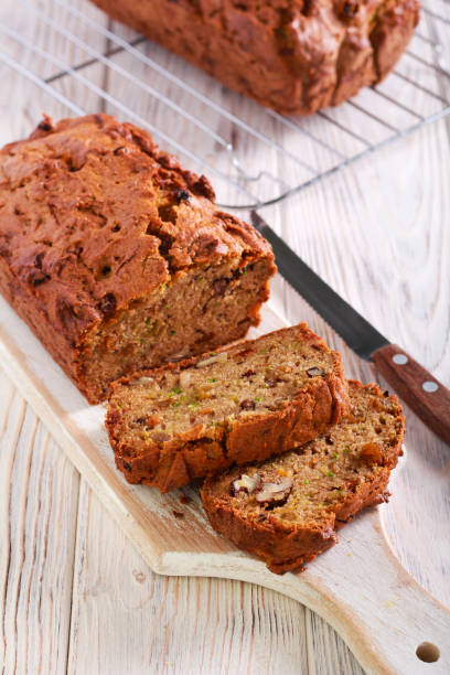 istock Zucchini loaf with nuts and raisin, sliced 1145387902