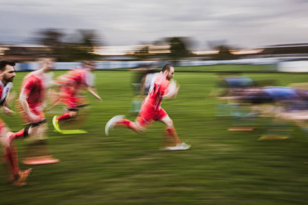 istock Sports match in blurred motion! 1145390445