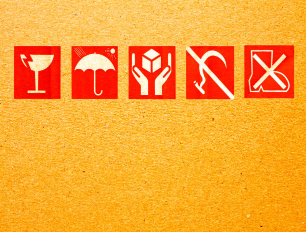 istock Symbol beside the box packing 1145391589