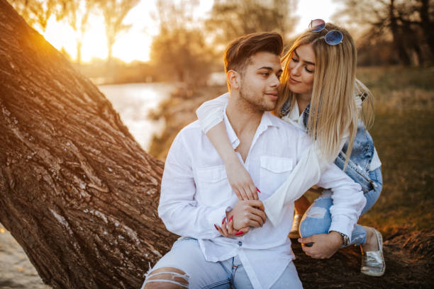 istock There is nothing more romantic than enjoying sunset together 1145392301