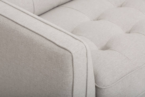 istock light Gray sofa/sofa bed, Christine Light Gray Love-seat, white and pink pillow with white background 1145392513