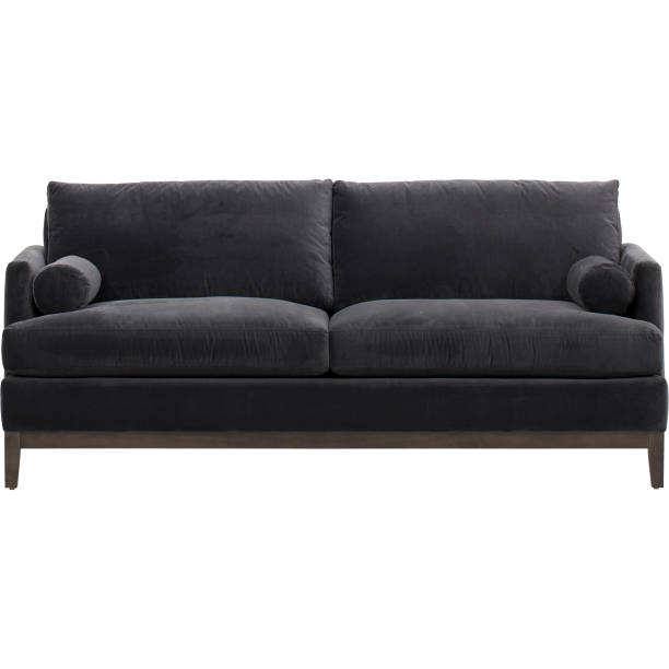 istock Best Choice Products Modern Faux Leather, 2-seat modular sofa with sofa-bed, Andrea Sofa Bed Black with white background 1145397956