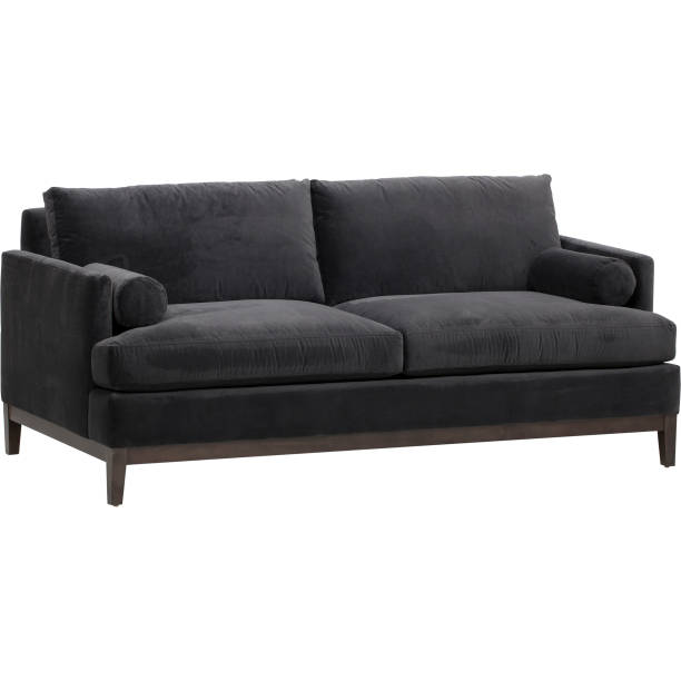 Best Choice Products Modern Faux Leather, 2-seat modular sofa with sofa-bed, Andrea Sofa Bed Black with white background