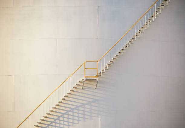 istock Low Angle View Of Staircase Against Building 1145402420