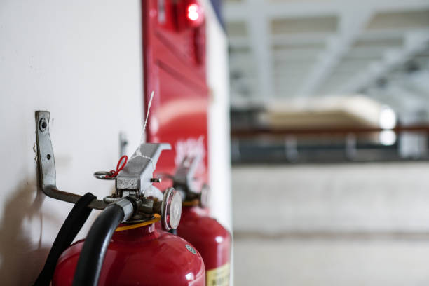 istock Extinguisher in public places. 1145405886