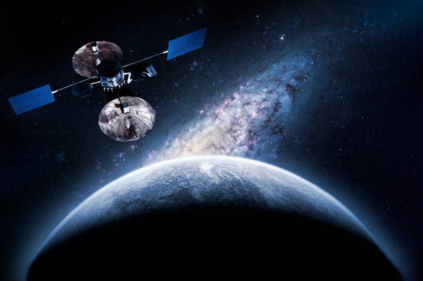istock space craft on the orbit exploring new planet, elements of this image furnished by nasa b 1145407736