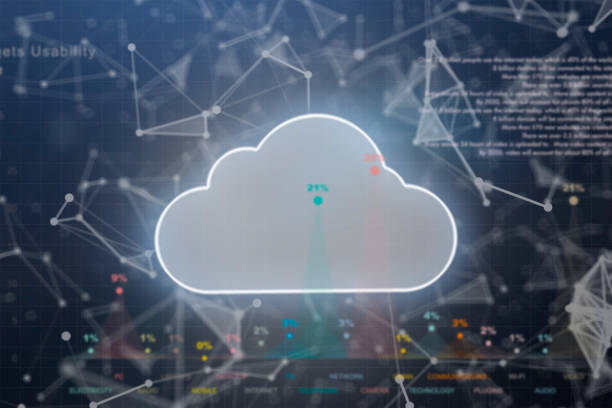 istock cloud data storage concept, cloud float in the air and businessman touch 1145407812