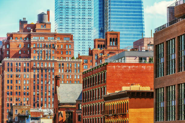 Old and New Buildings in New York
