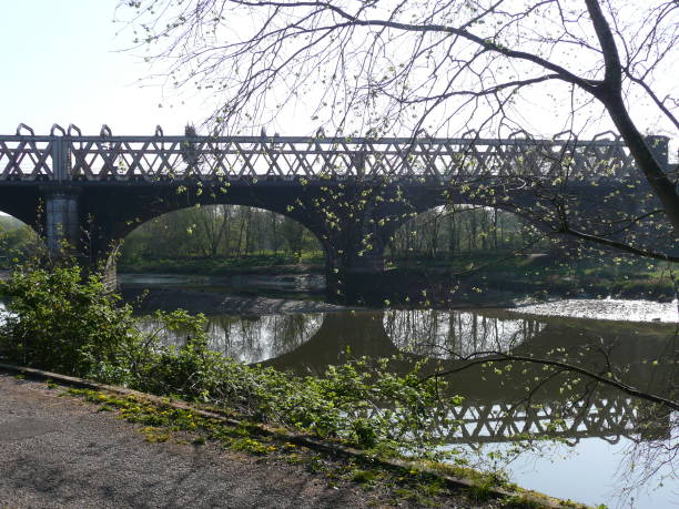 istock Railway bridge and the River Ribble 1145412131