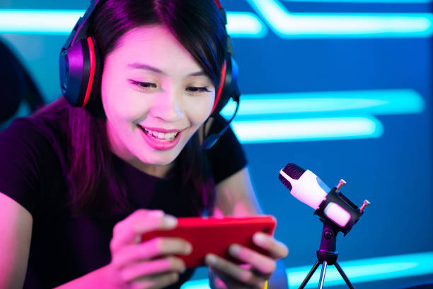 istock cybersport gamer have live stream 1145413303