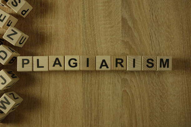 istock Plagiarism word from wooden blocks 1145414773