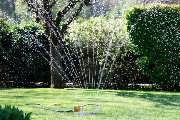 Water spray nozzle machine for watering the garden during drought season uk