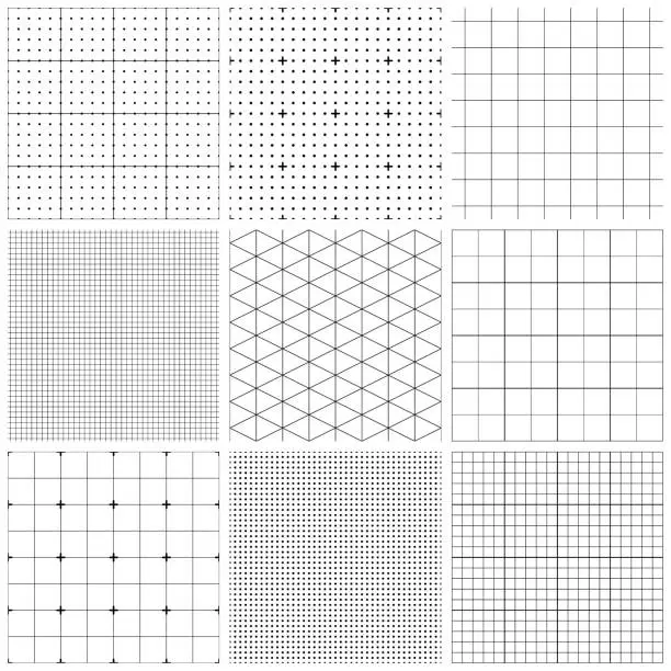 Vector illustration of Seamless graph paper