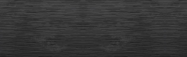 istock Panorama of Black modern brick wall texture and background seamless 1145419044