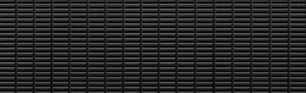 istock Panorama of Modern Black Stone tile wall texture and seamless background 1145419094