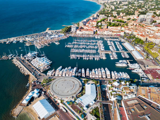 istock Cannes aerial panoramic view, France 1145419123