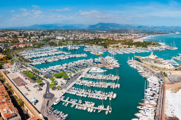 istock Antibes aerial panoramic view, France 1145419129