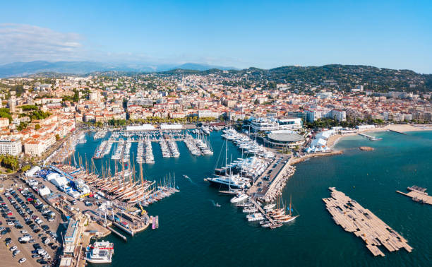 istock Cannes aerial panoramic view, France 1145419131