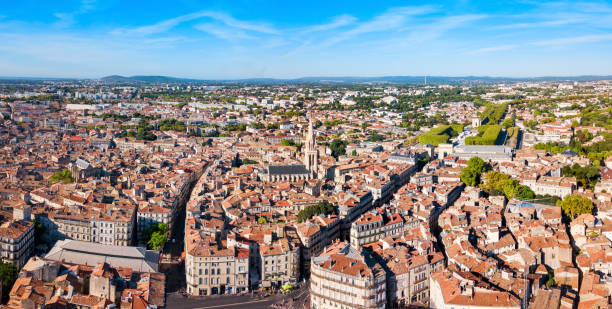 istock Montpellier aerial panoramic view, France 1145419189