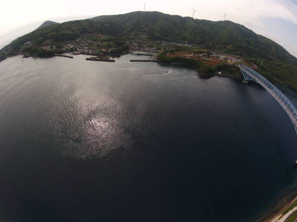 istock Japan Kagoshima Seto Bridge drone 1145420352