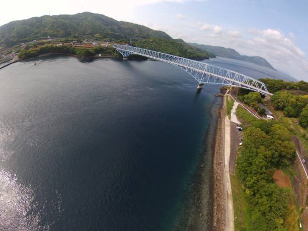 istock Japan Kagoshima Seto Bridge drone 1145420417