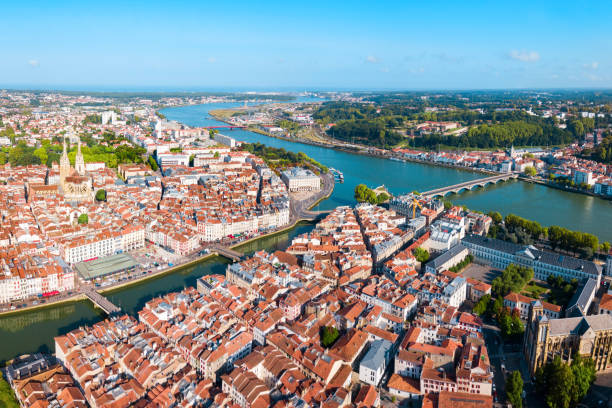 istock Bayonne aerial panoramic view, France 1145421443