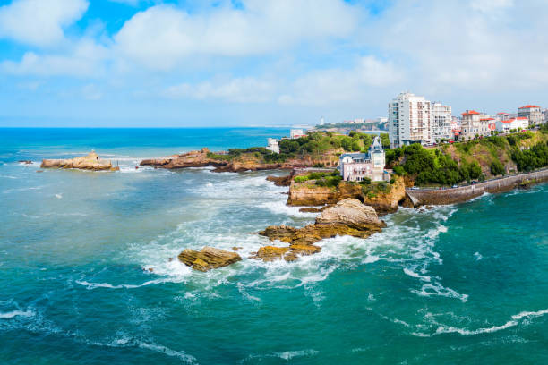 istock Biarritz aerial panoramic view, France 1145421966