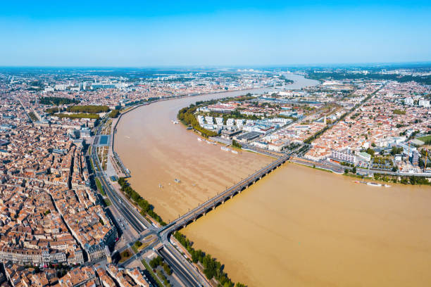 istock Bordeaux aerial panoramic view, France 1145421970