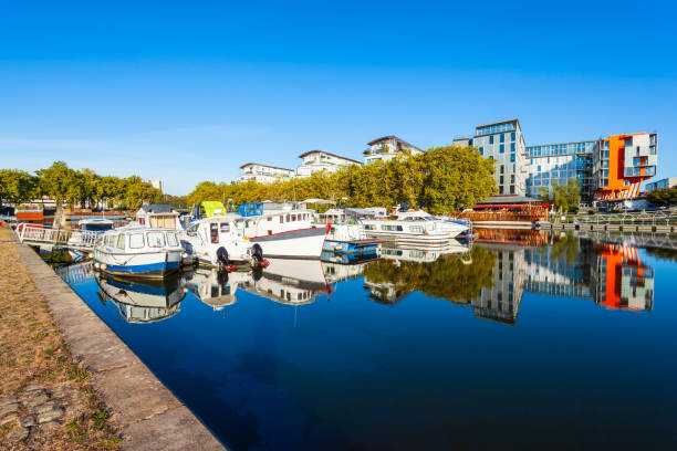 istock Boats on Erdre River, Nantes 1145421975