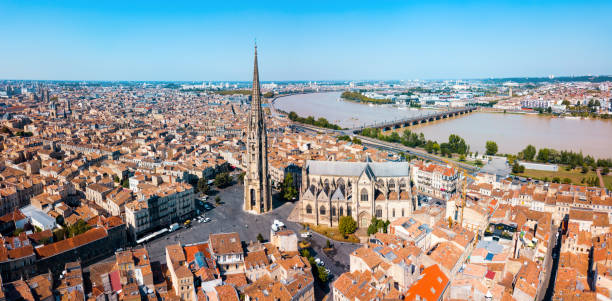 istock Bordeaux aerial panoramic view, France 1145421979