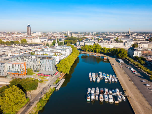 istock Boats on Erdre River, Nantes 1145421980