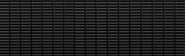 istock Panorama of BLack brick wall twxture and background 1145421994