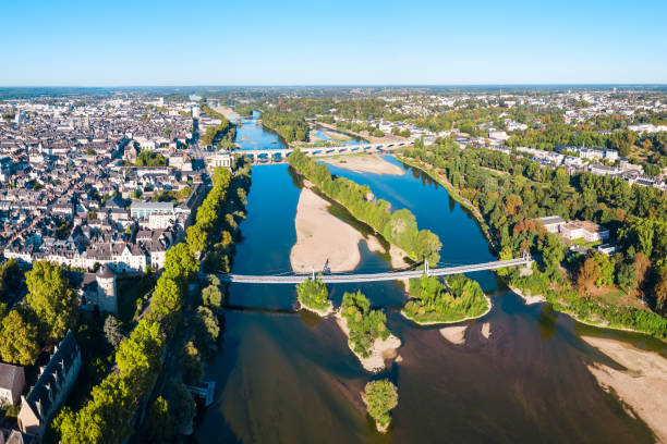 istock Tours aerial panoramic view, France 1145422138