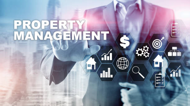 istock Property management. Business, Technology, Internet and network concept. Abstract Blurred Background. 1145423363