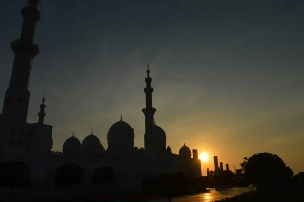 Photo of The grand Sheikh Zayed mosque in Abu Dhabi UAE