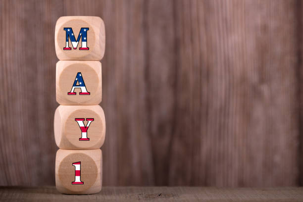 istock May 1 Labor Day Concept Wooden Cube Blocks 1145426134