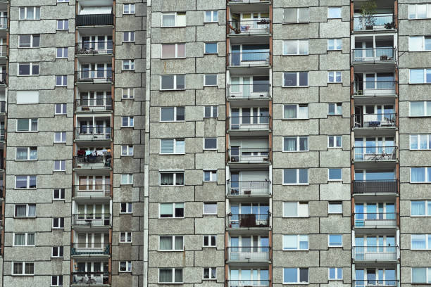 istock Facade of a multi-storey residential building 1145426245