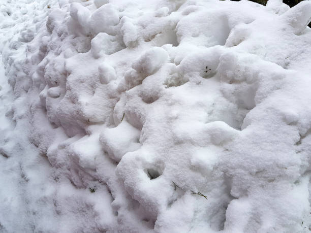 istock Beautiful gradient background banner for text - texture of uneven snow 1145426282