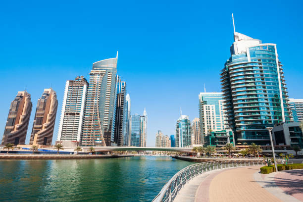 istock Dubai Marina district in Dubai, UAE 1145426452