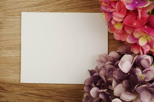 istock Hydrangea Flowers bouquet with space copy arrange for decoration on wood background 1145427249