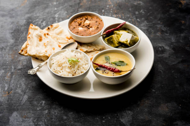istock North Indian food platter or thali 1145427282