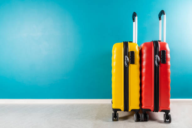 istock Bright cabin size suitcases as holiday concept 1145430236