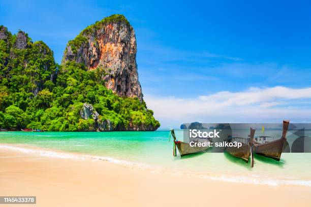 Clear Water Beach In Thailand Stock Photo - Download Image Now - Thailand, Ko Samui, Beach