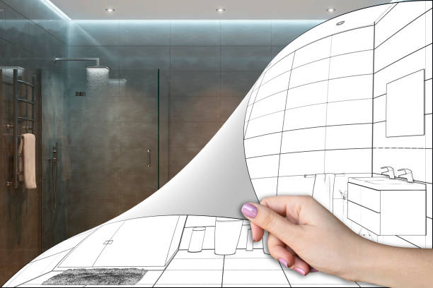 istock A shower room renovation concept 1145436201