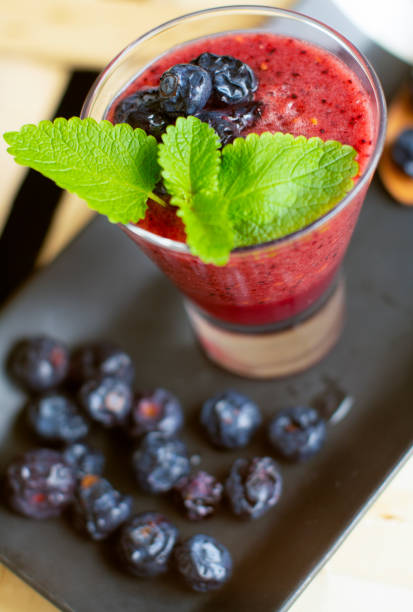 istock Blueberry, Banana, Orange, Spearmint Smoothie 1145436962